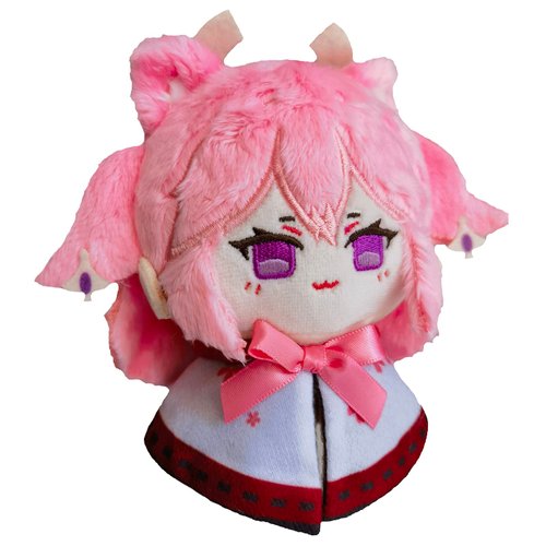 Genshin Impact Plush Toys Venti Zhongli Kazuha Xiao Plush Toy, Keychain Anime Figure Soft Stuffed Gift for Game Fans（Yaemiko）