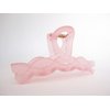 Generic Long clear frosted pink hair claw clip for long hair
