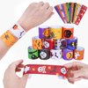 Max Fun 48pcs Halloween Slap Bracelets Halloween Party Favors Halloween Toys for Kids Halloween Party Favor Halloween Treat Bags Gifts Birthday Party (Halloween)