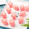 HAKACC 20 PCS mini Rubber Pig Baby Bath Toys Pink Rubber Screaming Sound Piggie Party Favors for Kids