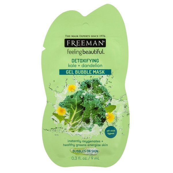 Freeman Facial Kale+Dandelion Detoxifying Gel Mask (6 Pieces)