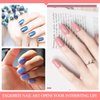 SILPECWEE 16 Sheets Nail Polish Strips Self Adhesive Nail Polish Stickers Full Nail Wraps for Women Gel Nail Strips Fingernails Manicure Sticker Nails with 1pc Nail File (Elegant Style)