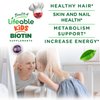 Lifeable Kids Biotin Gummies | 5,000mcg | Great Tasting Natural Flavor Biotin Supplement | Vegan Non GMO Hair Gummies | for Hair Skin and Nails | 90 Gummies