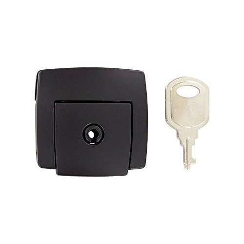 Ohio Travel Bag Lock, 1-13/16 Inch, Black Finish, Zinc Alloy, L-1621-BLK