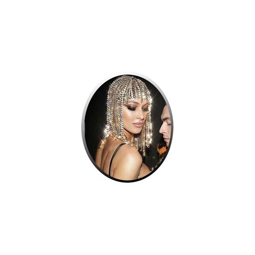 StoneFans Rhinestone Hip Hop Cap Headpiece for Women Men Cuban Link Wig Head Chain Hairpiece Cleopatra Gatsby Belly Dance Hair Accessories (Gold)