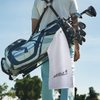 Style In Print Golf Towel Evolution Disc Gold Cotton Bag Accessories White