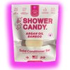 Shower Candy Argan Oil Solid Hair Conditioner Bar | Natural Conditioner with Plastic-Free Packaging | Zero Waste Compostable Pouch - SLS free Conditioner| Travel Size Conditioner Bars