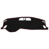 VekAuto Dashboard Cover Compatible for Mitsubishi Outlander 2023, Non-Slip Polyester Black Red Dash Cover Mat Dash Board Protector Cover