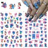 4 Sheets Cute Cartoon Nail Art Stickers Decals 3D Self Adhesive Designer Nail Stickers Kawaii Design Cute Nail Art Supplies Cute Nail Decals for Women Girls Nail Decorations DIY Manicure