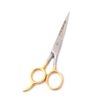 OdontoMed2011 Professional Barber Hair Dressing Scissors 5.5" Hair Cutting Scissors/barber Shears - Ice Tempered - Stainless Steel Gold Plated ODM