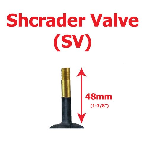 2 Tubes - 26 x 2.00-2.40, w/ 48mm Schrader Valve. 26x2.125, 26x2.0, 26x 2.30, 26 x 2.40 Butyl Rubber Bicycle Inner Tube