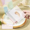 Makeup Palette Paper, 2PCS Liquid Foundation Palette Paper Disposable Makeup Coloring Paper with Mixing Stick Cosmetic Artist Mixing Palette Nail Art Palette for Painting Art Craft