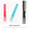 FOMIYES Teasing Comb with Pick 12PCS Hair Pick Hair Styling Comb, Hairdressing Comb, Two-sided Hair Comb Lift Teasing Comb for Salon Home (Random color)