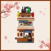 ASSTYSXH Japanese Street View Ramen Shop, Mini Building Blocks Bricks Set, 412PCS Mini Building Blocks Model Mini Shop Bricks Set, Creative Thinking DIY Toy for Adults Kids Boys Girls