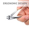 32 Pieces Stainless Steel Nail Clipper Silver Toenail Clippers Set Fingernail Clipper Cutter