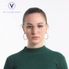 VisionGlobal Blue Light Blocking Glasses for Women/Men, Stylish Square Frame, Anti Glare (Clear,No Magnification)