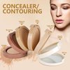 FantasyDay Pro 5 Colors Multi-layer Face Powder Compact Face Correcting Pressed Powder Makeup Kit Foundation Highlighter Bronzing Powder Contouring Camouflage Makeup Palette