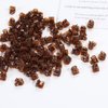 100 Pieces-Pack Mini Hair Claw Clips Plastic Claws Pins Clamps Small Jaw for Girls and Women Gifts (1.0cm brown)