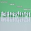 Fashionclubs 1:50 Scale Model People Unpainted Figures 100 Pieces Model Trains Architectural O Scale Standing and Sitting Little People Figures for Miniature Scenes, White Color