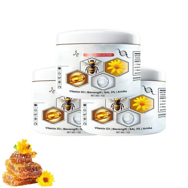 usemy Bee Venom Cream, Professional Bee Venom Moisturizing Cream, for Face and Body, Smooth Skin (3 pcs)