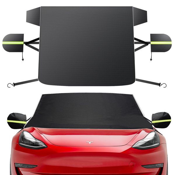 HTRRON Car Windshield Cover for Ice & Snow, [Protect & Keep Windshield Clean] Windshield Covers for Fog,Frost,Ice & Snow - Protect Windshield from Mist & Hail Interference | Universal Size (68"x47")