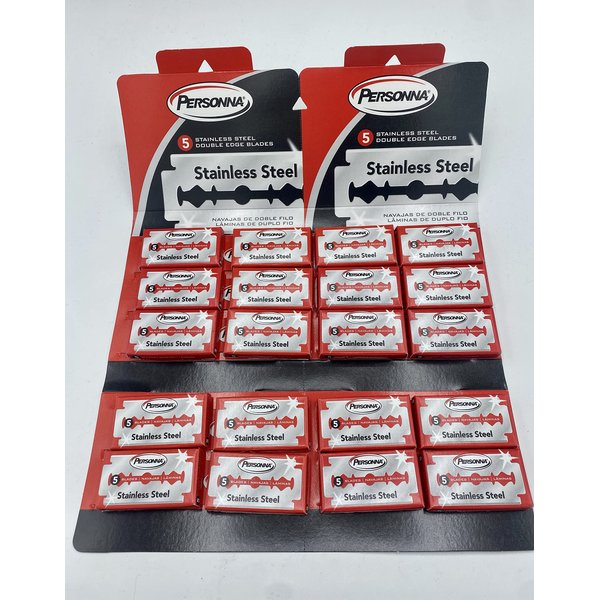 Personna Stainless Steel Double Edge Blades - 100 Pack 100 razor blades by Personna