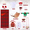 Glimin 1 Set Christmas Elf Doll Accessories Kits 2024 Includes Apron Chef Hat Hammock Swing Sleeping Bag Bathrobe Sweater Dress Headwear Scarf Ear Muffs Eye Mask Glasses Shoes for Elf Doll(Reindeer)