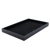 JETEHO Black Velvet Stackable Jewelry Tray Showcase Display Stackable Necklace Bracelet Ring Showcase Display Empty Plate