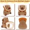 Achwishap Capybara Plush,Cute Plushies Capybara Stuffed Animal,Soft Capybara Plush Toys,Kawaii Plush Stuffed Toys with Wearable Bread Plushies Gifts for Kids Adults Birthday(Capybara Bread,12”)