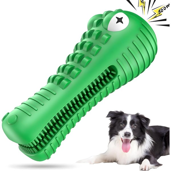 NECHAN Dog Toys for Aggressive Chewers, Dog Chew Toys for Aggressive Chewers Dental Care for Teeth Cleaning,German Shepherds, Golden Retrievers, Labradors, and Huskies (Green)