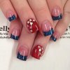4th of July Press on Nails Short Square Fake Nails Independence Day False Nails French Tips Glue on Nails Glitter Star American Flag Design Acrylic Nail Kits 4th of July Nail Accessories Decorations