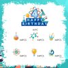 25pcs Science 4th Birthday Party Supplies, Chemistry School Cupcake Toppers Decorations, Scientis tlaboratory Theme Happy Birthday Kids Cupcake Toppers Decoration (4th)