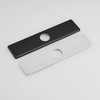 BWE Square 10 Inch Kitchen Sink Faucet Hole Cover Deck Plate Escutcheon Kitchen Faucet 1 or 3 Hole Escutcheons Stainless Steel Vessel Vanity Sink Matte Black Faucet Cover