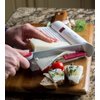 Westmark Germany Multipurpose Stainless Steel Cheese and Food Slicer with Board and Adjustable Thickness Dial (White) -