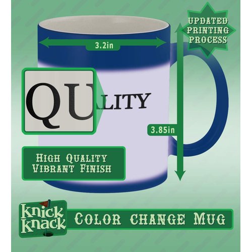 Knick Knack Gifts Go Cruelty-Free - 11oz Magic Color Changing Mug, Blue