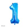 Chaungfu Balloons, 11 pcs Foil Balloons 12 Year Old for 12th Birthday Party Supplies Decoration， Confetti Balloon Kids Years (12th, Blue)