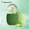 Aquuaera Ice Roller for Face and Eye，Ice Cube Roller Massager for Skin Women Care Tools, Naturally Conditioning De-Puff Eye Bags, Reduce Migraine Pain， Reusable Massage Silicone Ice Mold （Green）