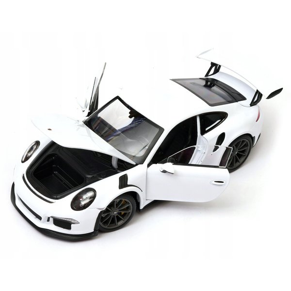 Diecast Model Car Compatible with Welly 1:24 2016 Porsche 911 GT3 RS White 24080W