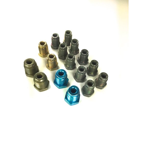 The Stop Shop Metric Brake Line Fitting Kit for 3/16" Tube. (ISO/Bubble Flare)