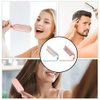 2Pcs Folding Hair Brush Hair Comb Portable Mini Massage Hair Brush Anti-Static Anti-knot for Women & Girls Size for Handbag (light)