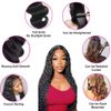 U Part Wigs Human Hair Wigs for Black Women Deep Wave Human Hair 250% Density Brazilian Hair Full Head Clip in Half Wig V Part Glueless Wigs Human Hair Pre Plucked U Shape Wigs Natural Color (24 inch)