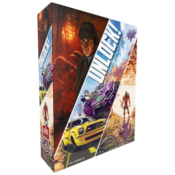 Space Cowboys Unlock! Legendary Adventures Card Game - Escape Room-Inspired Cooperative Adventure, Fun Family Game for Kids and Adults, Ages 10+, 1-6 Players, 1 Hour Playtime, Made