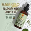 Hair Gro Growth Oil 4oz/120ml - Hair Treatment with Rosemary Mint Infused Formula for Healthier Hair, Scalp Detox, All Hair Types