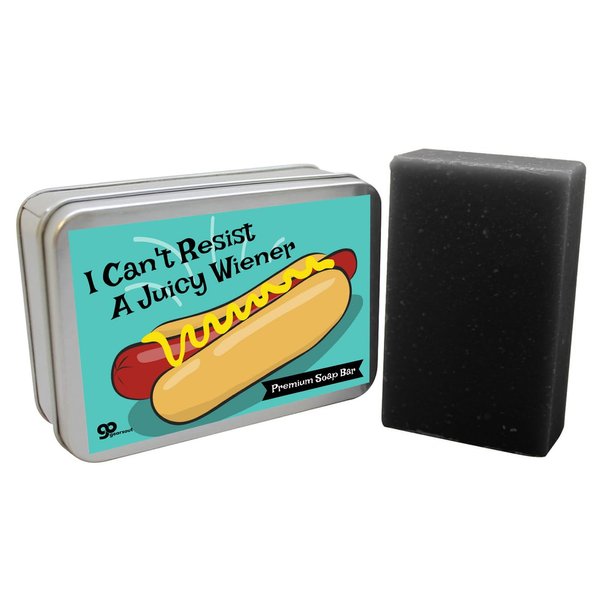 Juicy Wiener Charcoal Soap Bar - Womens Gag Gifts for Birthdays Girls Night Favors Bachelorette Parties Adults Stocking Stuffers for Girlfriends