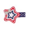 American Flag Hair Clips Independence Day Hair Pins Stars and Stripes Hair Barrette 4th of July Hair ClipsPatriotic Hair Accessories.(DL8) (Star heart butterfly)
