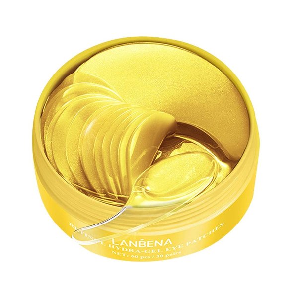 Lujun 30 Pairs Hyaluronic Acid Collagen Eye Mask,Moisturizing Brightening Eye Mask, Eyes Treatment for Reducing Dark Circles, Lighten Wrinkles Anti-Aging, Fine Lines Eye Bags Puffiness for Women Men