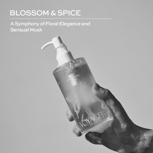 Pobam VOYAGER Love in Paris Body Wash, Rose Floral with Iris with Musk Base, Feminine & Soft, 10.14 Fl. Oz./300ml