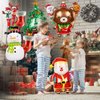 Christmas Balloons Christmas Party Decorations Santa Claus Snowman Christmas Tree Reindeer Foil Balloons Merry Christmas Balloons Christmas Eve Xmas New Year Party Decorations Supplies - Pack of 10