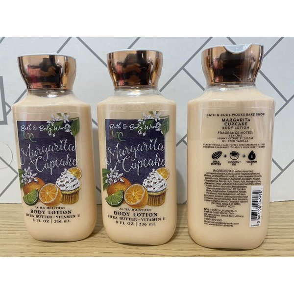 3 MARGARITA CUPCAKE BATH BODY LOTION 8 FL OZ
