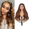 P4/27 Highlight Headband Wig Human Hair Body Wave 16 Inches Human Hair Headband wig None Lace Front Wigs Human Hair Wig for Black Women Wear and Go Wig 150% Density wig（P4/27,BD,16Inch)